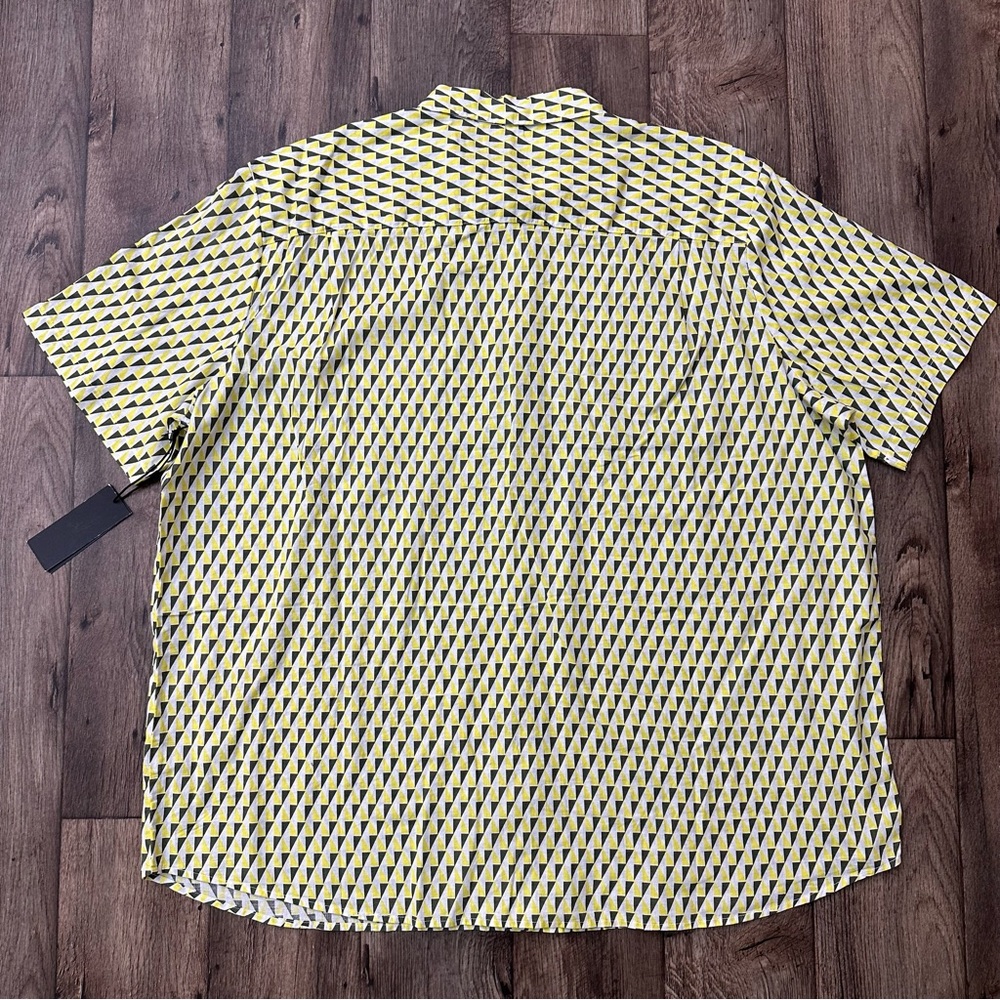 SHAQUILLE O'NEAL YELLOW DIAMOND LINEN SHIRT Men’s - Picture 4 of 5
